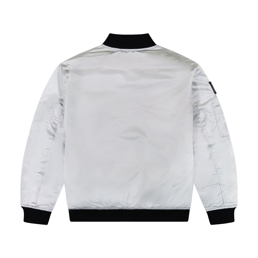 SPACEONE x Andy & Evan®| Reversible Bomber Jacket | Galaxy White - Andy & Evan