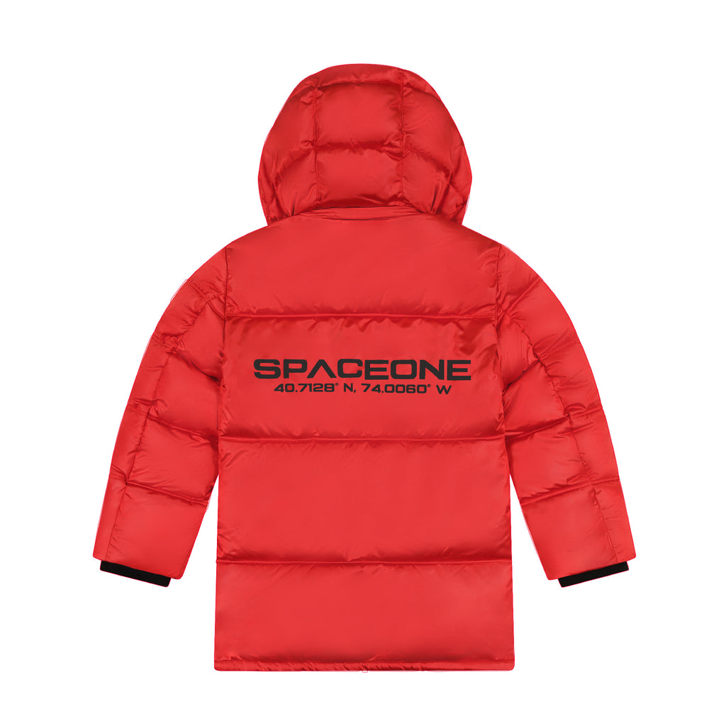 SPACEONE x Andy & Evan® | Galactic Puffer Jacket | Mars Red - Andy & Evan