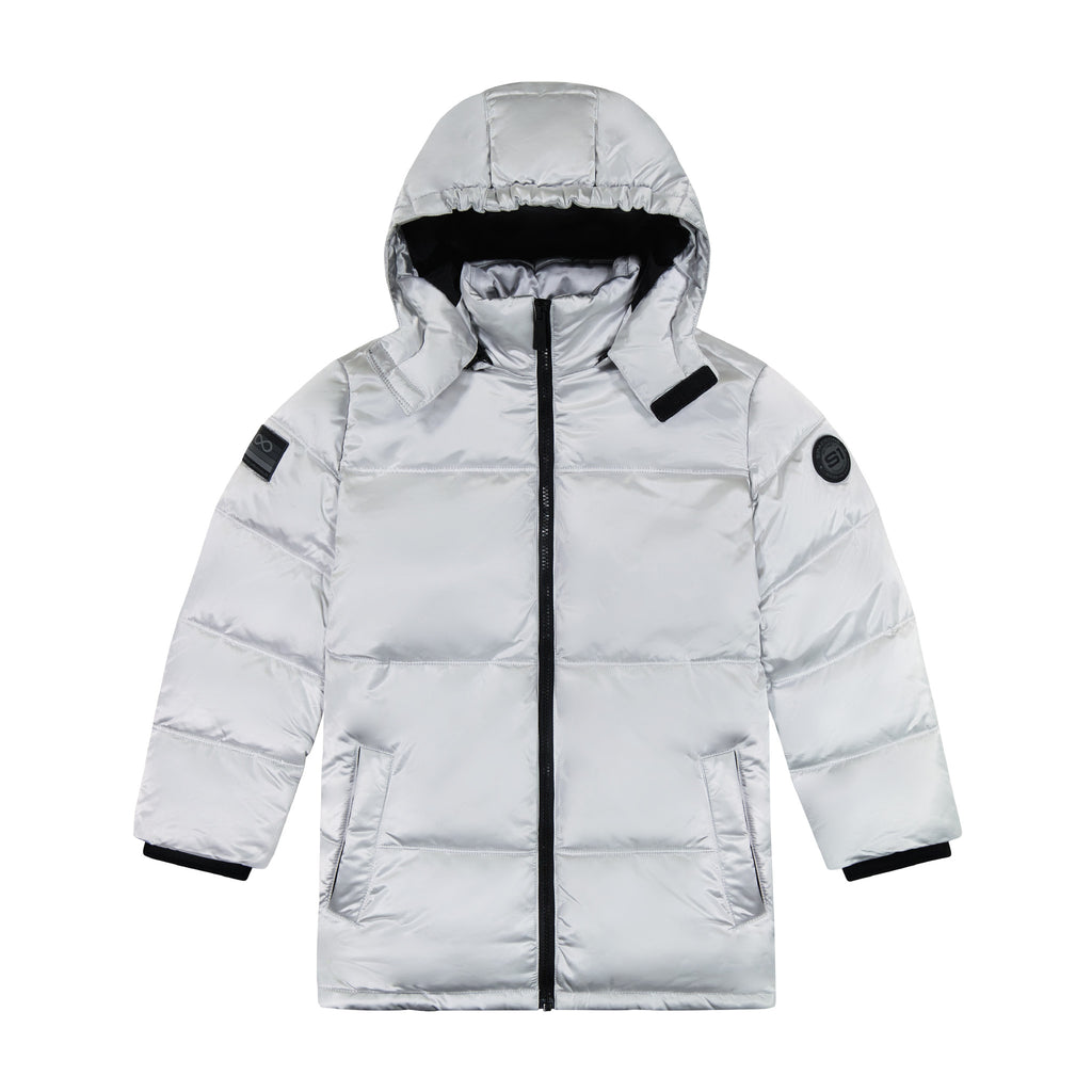 SPACEONE x Andy & Evan®| Galactic Puffer Jacket | Galaxy White - Andy & Evan
