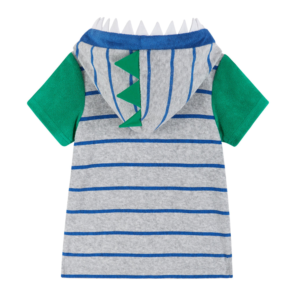 Infant Terry Zip Up Hoodie Cover Up | Dinosaur Spikes - Andy & Evan