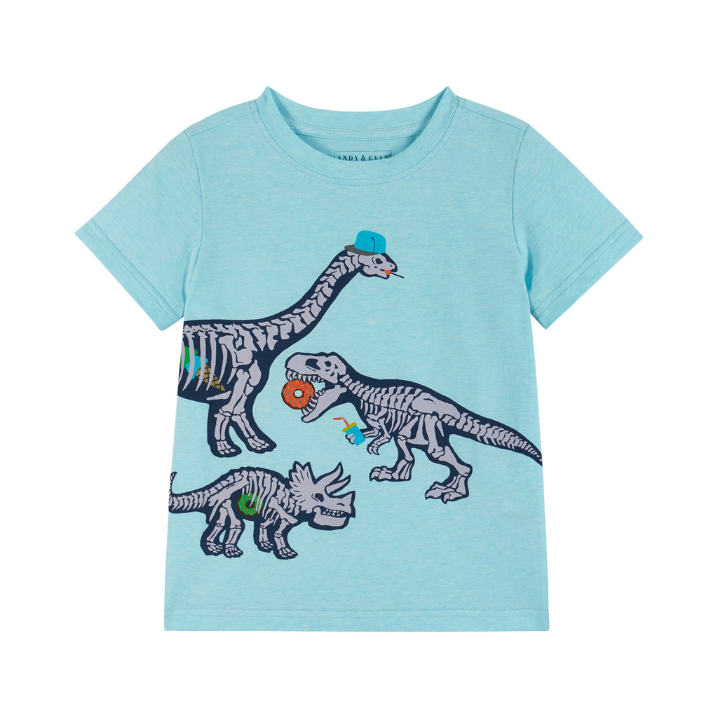 Blue Dino Snack Graphic Tee - Andy & Evan