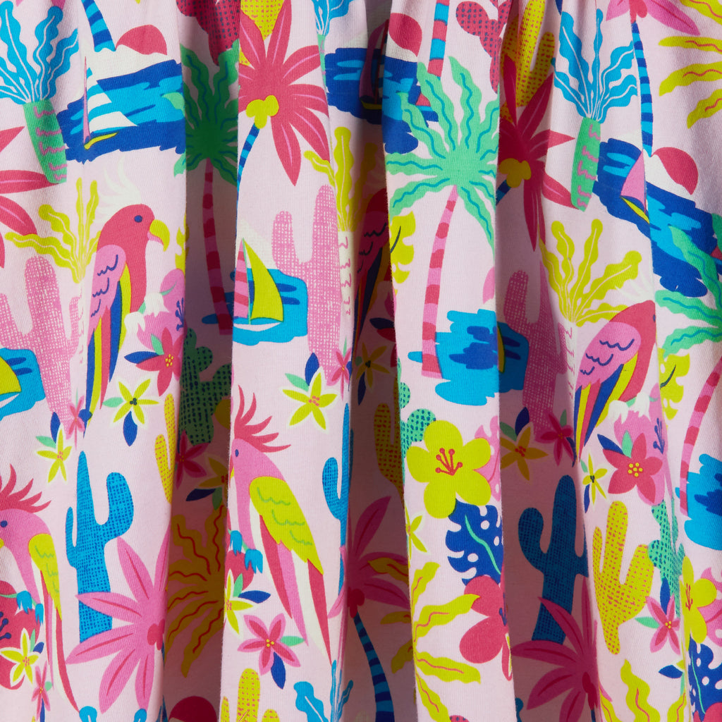 Tropical Print Dress (Size 4-6 Years) - Andy & Evan