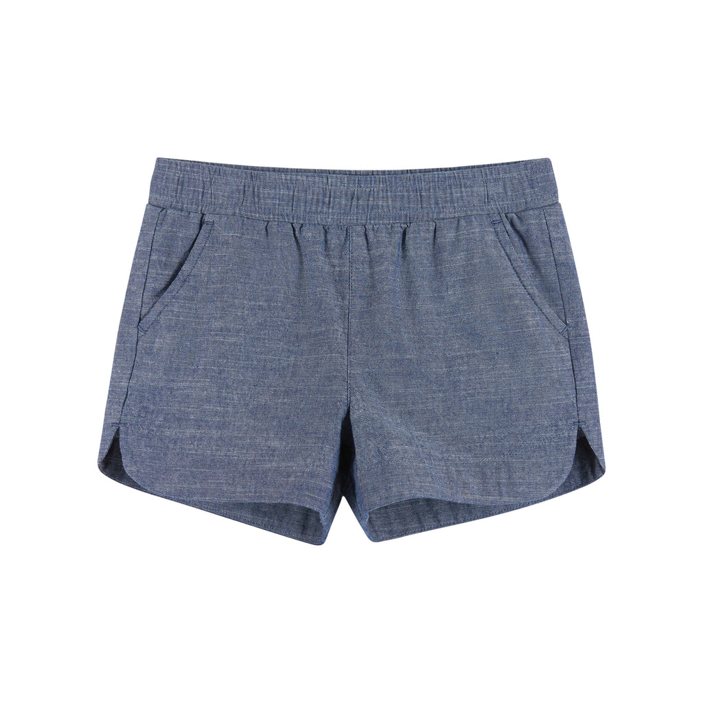 Kids Washed Shorts | Blue
