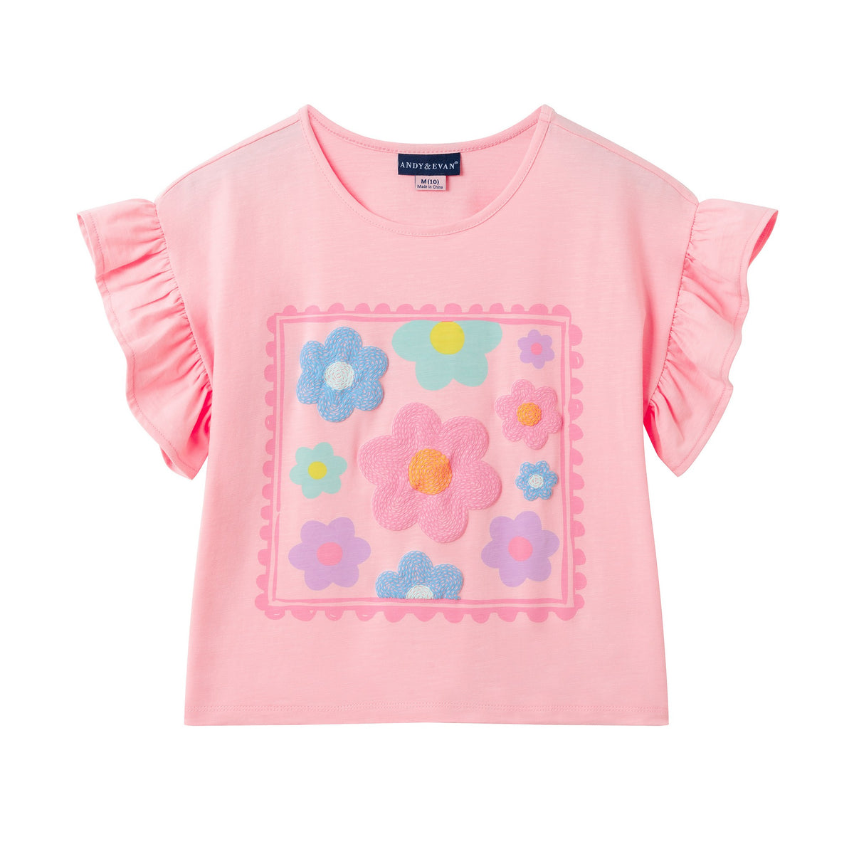 Tween Girls (7-14) Jersey Ruffle Tee | Rose Pink – Andy & Evan
