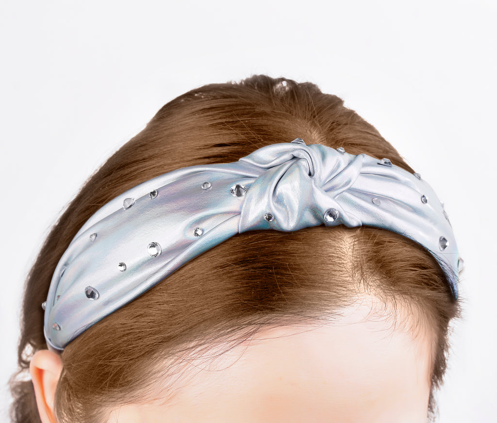 Silver Knot Headband
with Crystals - Andy & Evan