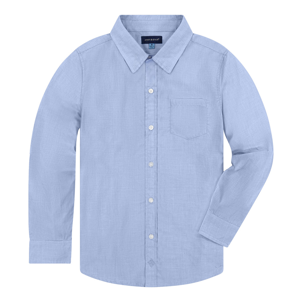 Blue Chambray Button-down - Andy & Evan