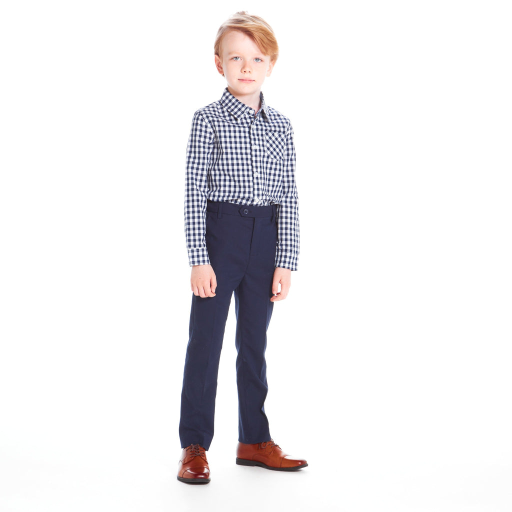Navy Gingham Button-down - Andy & Evan