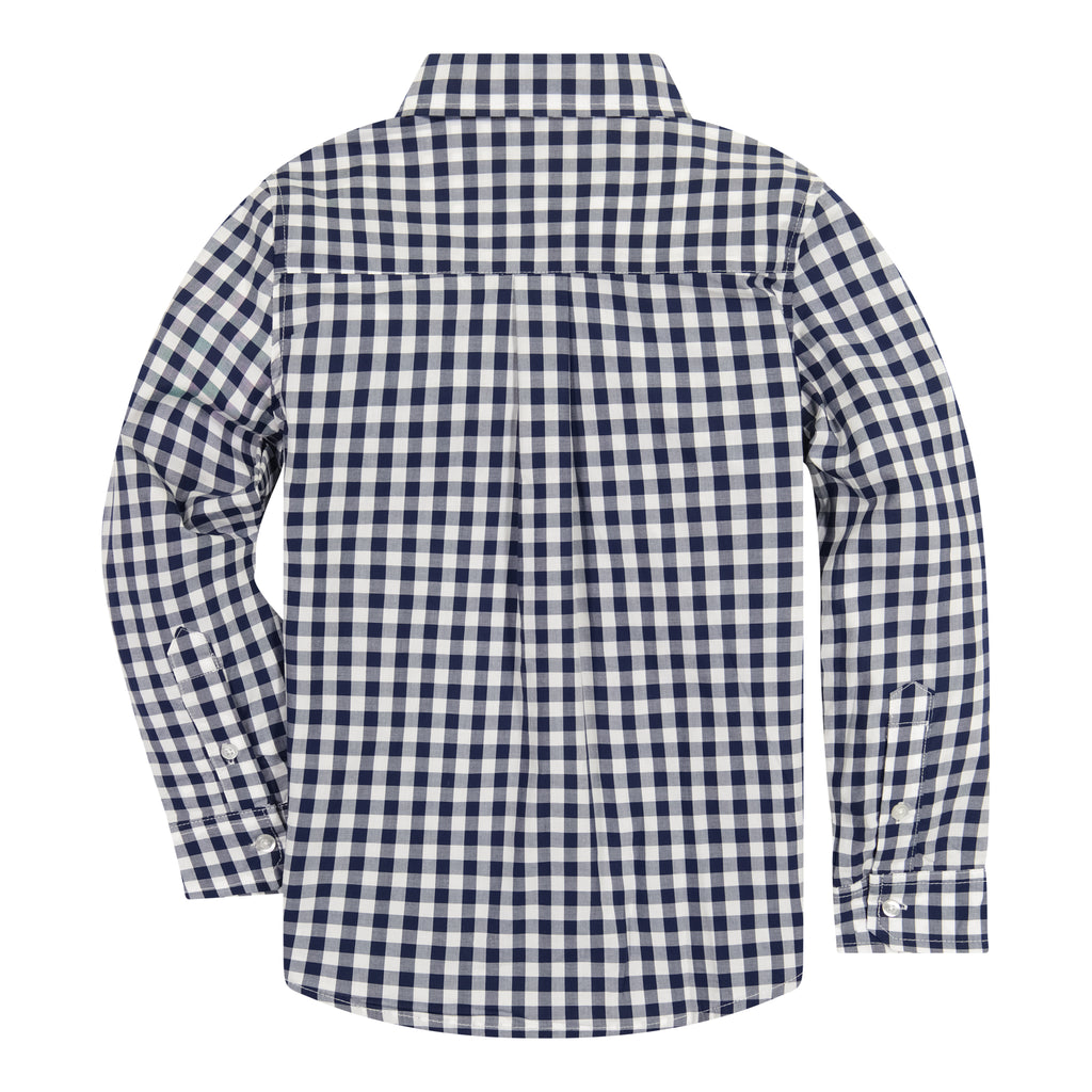 Navy Gingham Button-down - Andy & Evan