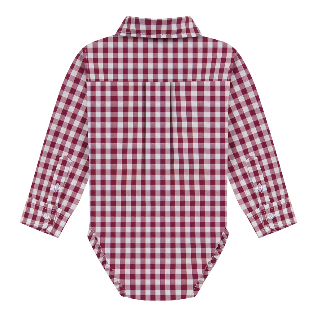 Infant Boys Gingham Button Down Shirtzie® - Andy & Evan