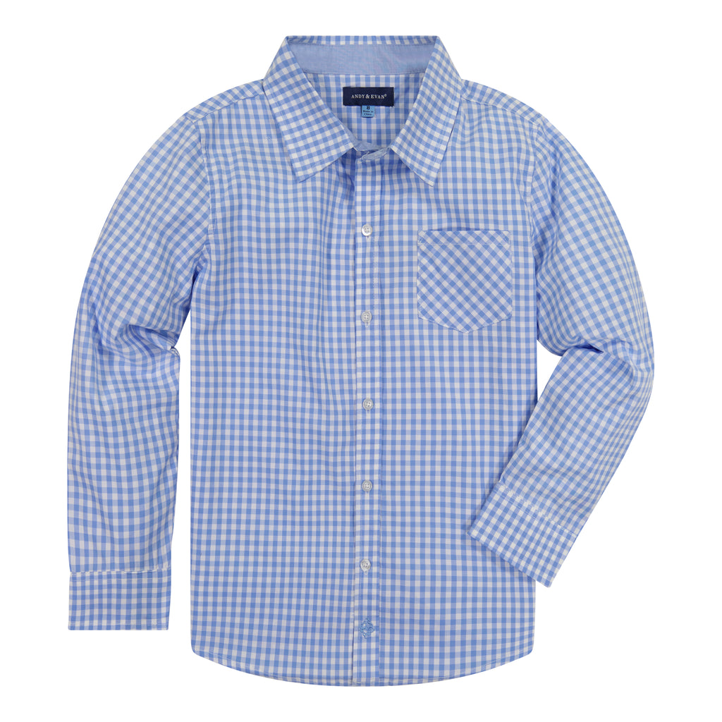 Boys Gingham Button Down - Andy & Evan