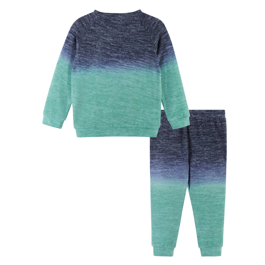 Aqua Ombre Hacci Sweater  Set - Andy & Evan