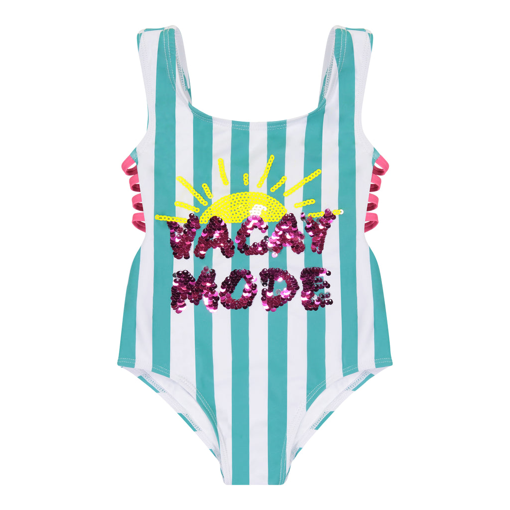 Girls Vacay Mode 1-Piece Swimsuit (Size 8 -16 Years) - Andy & Evan