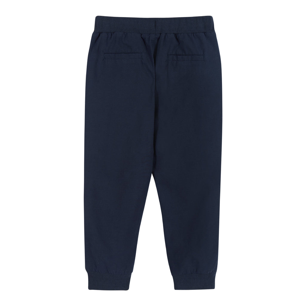 Baby Patch Pocket Drawstring Joggers | Navy - Andy & Evan