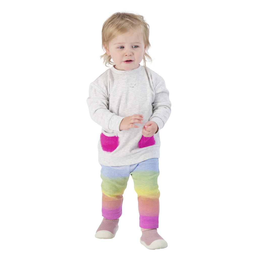 Baby Girls Ombre French Terry Legging Set - Andy & Evan
