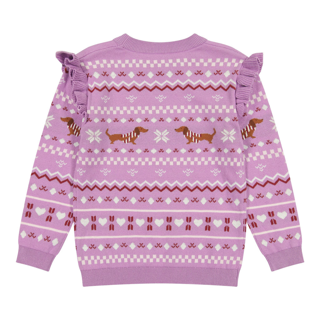 Holiday Sweater Set | Purple - Andy & Evan