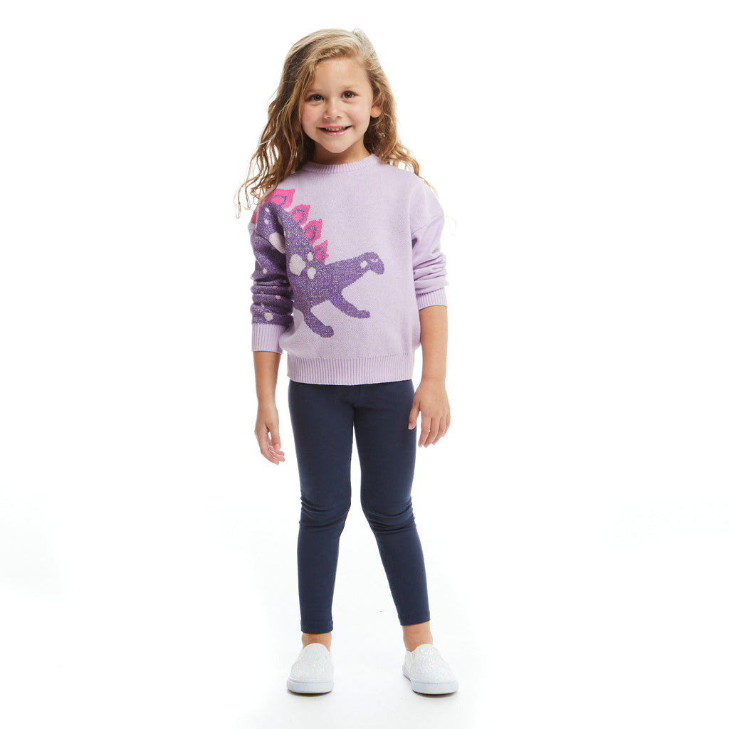 Purple Stegosaurus Sweater Set - Andy & Evan