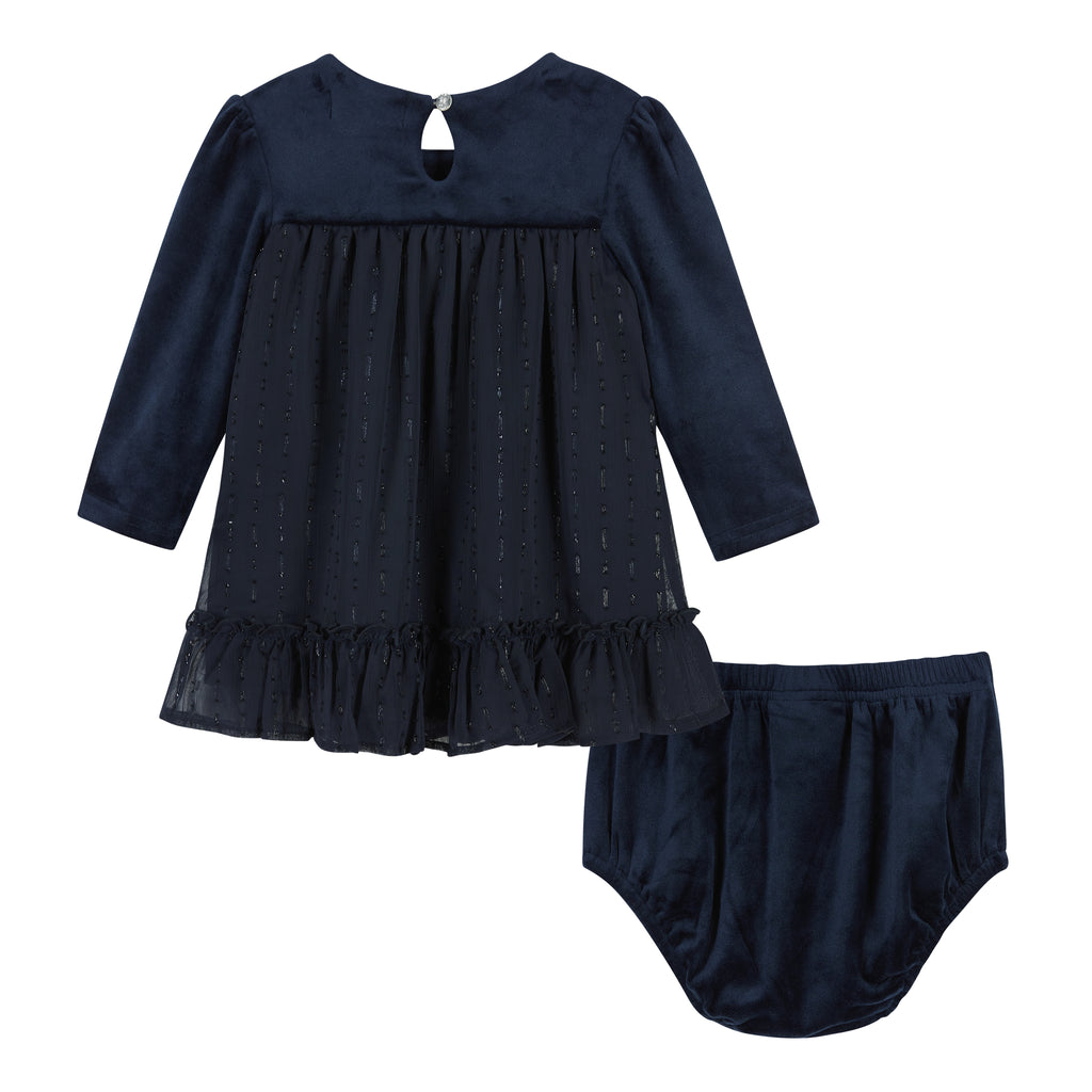 Infant Navy Holiday Dress  | Navy - Andy & Evan