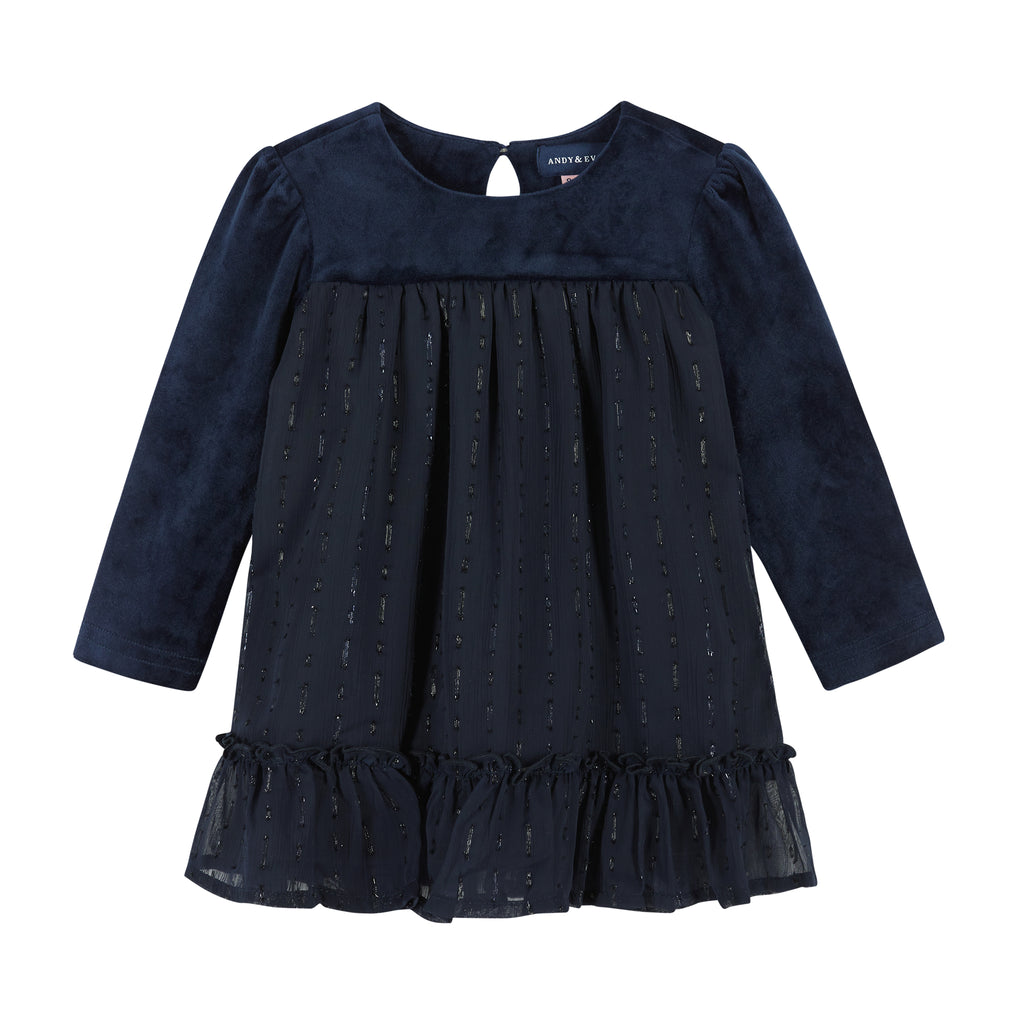 Infant Navy Holiday Dress  | Navy - Andy & Evan
