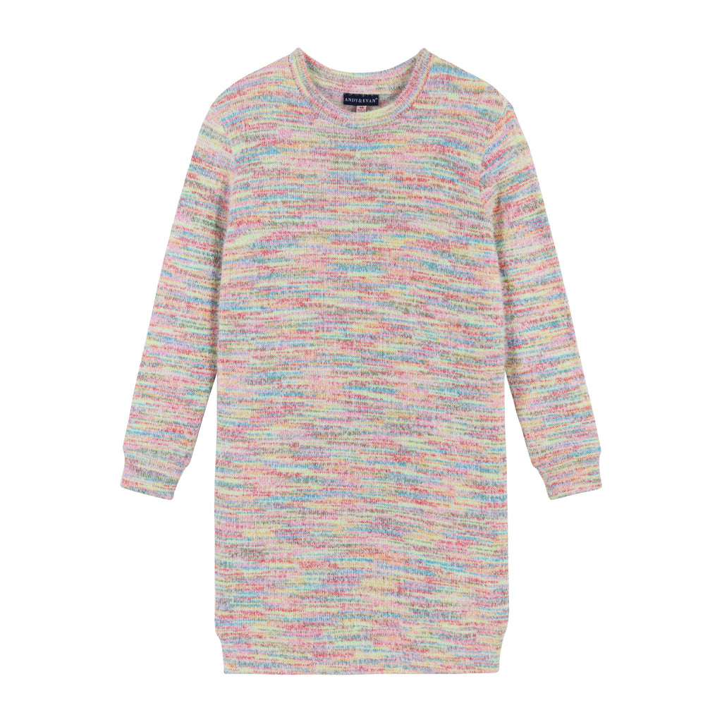 Multicolor Knit Dress (Size 7 - 16 Years) | Pink - Andy & Evan