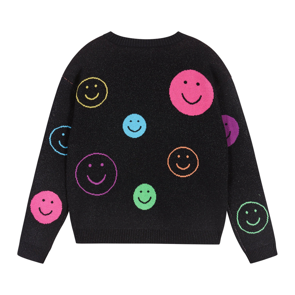 Smiley Sweater  | Black - Andy & Evan