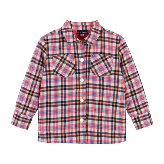 Pink Plaid Shacket  | Pink