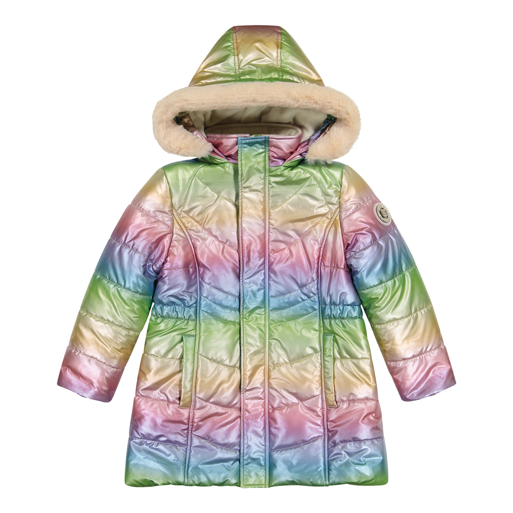 Hooded Parka | Pink Multicolor - Andy & Evan