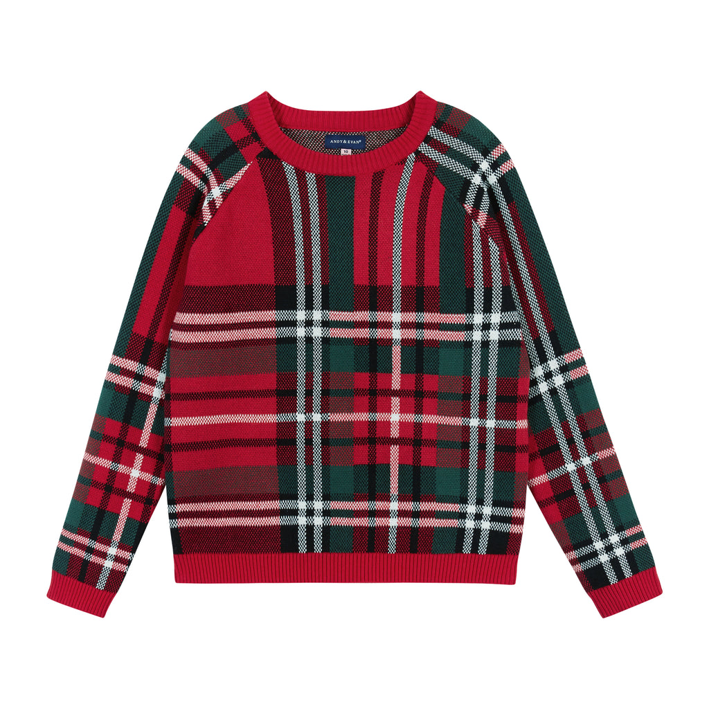 Plaid Sweater & Skirt Set (Size 7 -16 Years)| Black - Andy & Evan