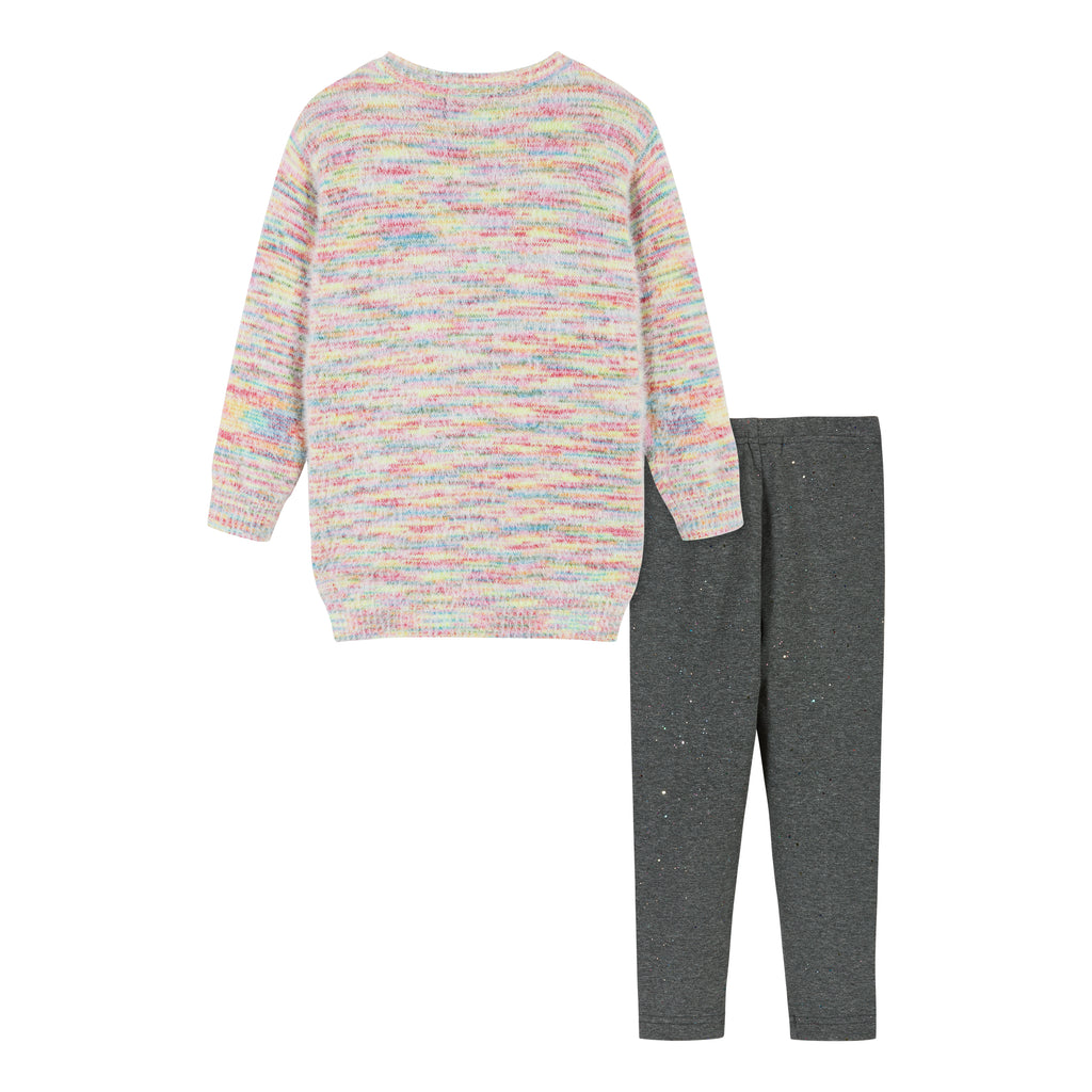 Multicolor Sweater And Legging Set  | Pink - Andy & Evan