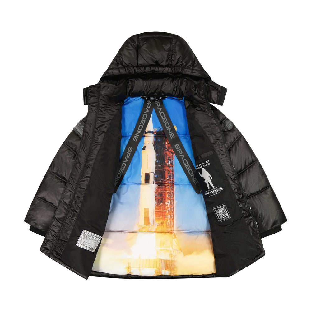 Space One® x Andy & Evan® | Galactic Puffer Jacket | Deep Space Black - Andy & Evan