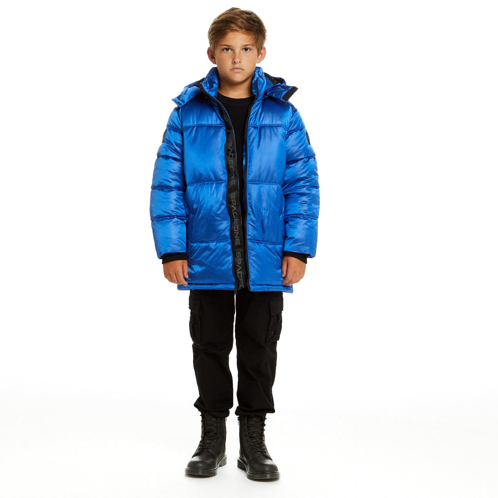 SPACEONE x Andy & Evan® | Galactic Puffer Jacket | Astronaut Blue - Andy & Evan