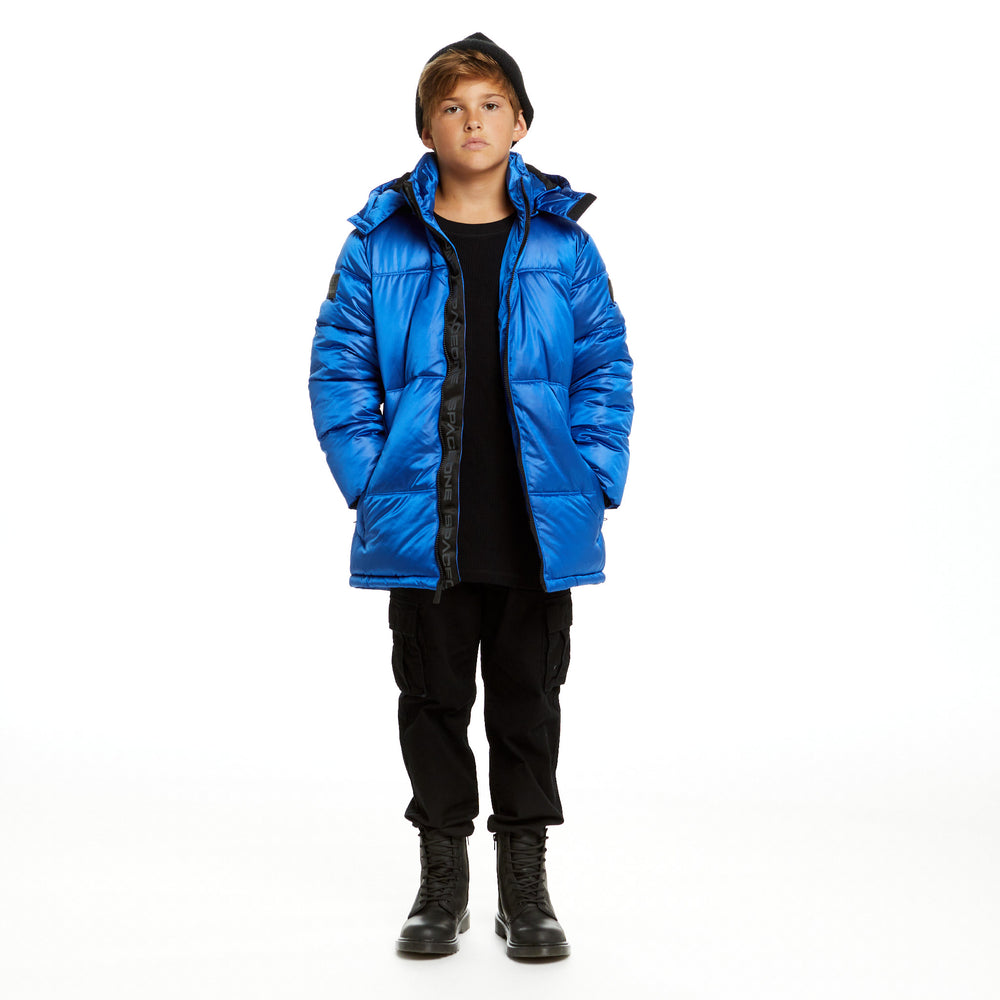Space One® x Andy & Evan® | Galactic Puffer Jacket | Astronaut Blue - Andy & Evan