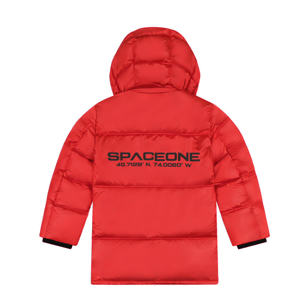 Space One® x Andy & Evan® | Galactic Puffer Jacket | Mars Red - Andy & Evan