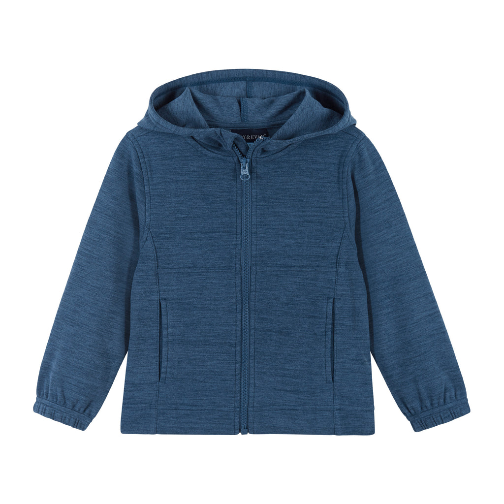 Ultra Soft Zip Front Sweatshirt Set | Blue - Andy & Evan