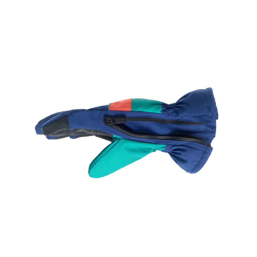 Kids (2-8) Winter & Ski Glove powered by ZIPGLOVE™ TECHNOLOGY | Navy Colorblock - Andy & Evan