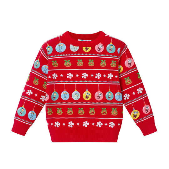 SpongeBob SquarePants™ x Andy & Evan® | Kids (2-7) Ornaments Jacquard Sweater
