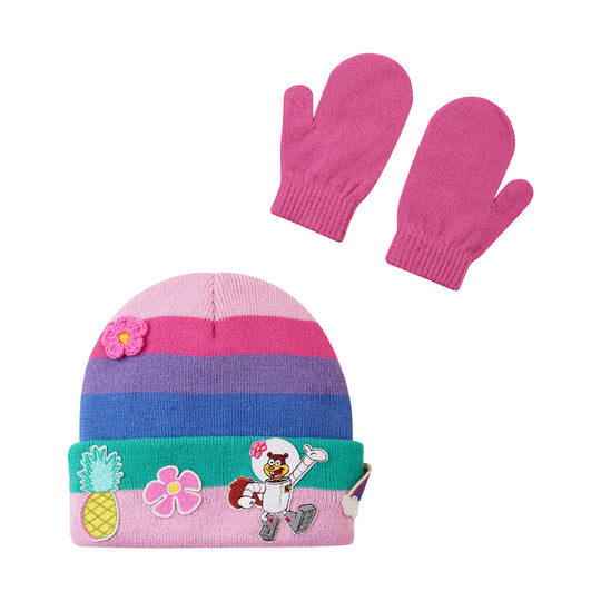 SpongeBob SquarePants™ x Andy & Evan® | Kids (2-14) Rainbow Hat & Mittens