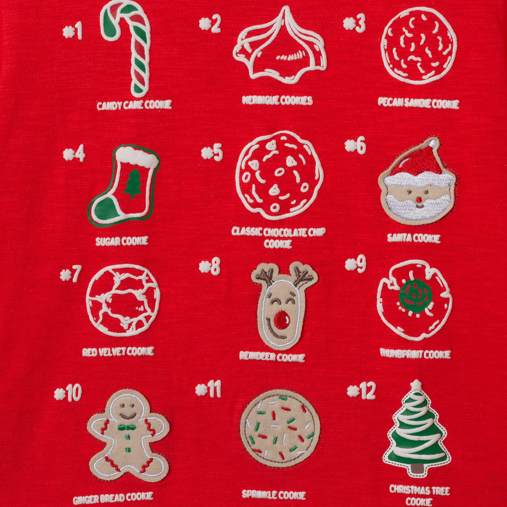 Kids Holiday Graphic Tee | Red Cookies - Andy & Evan