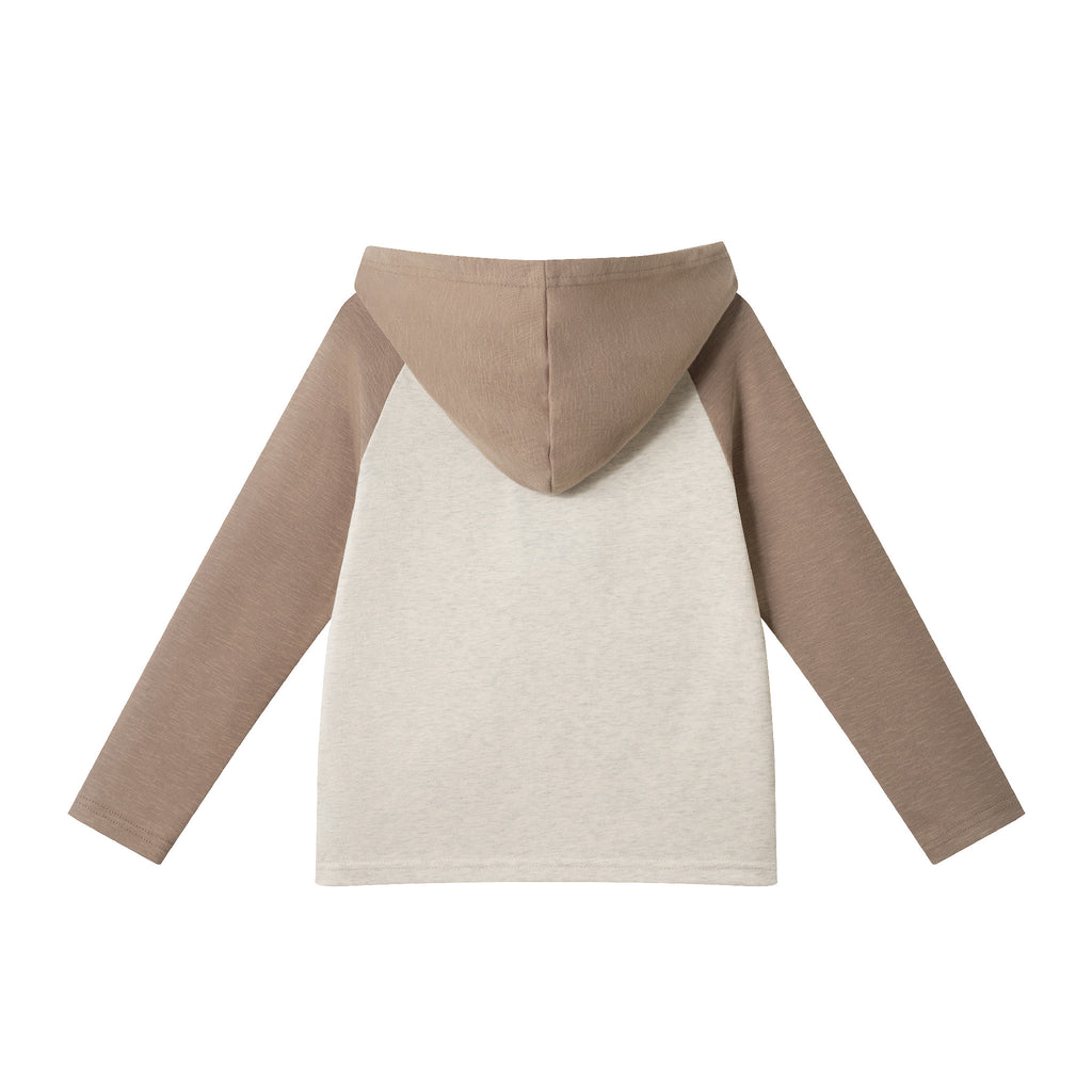Kids Feast Mode Hooded Tee | Beige Feast - Andy & Evan