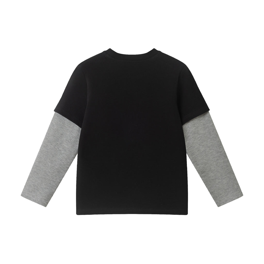 Kids (Size 8) Halloween Graphic Twofer Tee | Candy Dino - Andy & Evan