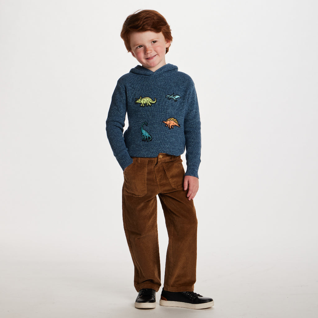 Kids Wide Leg Corduroy Pants | Beige - Andy & Evan
