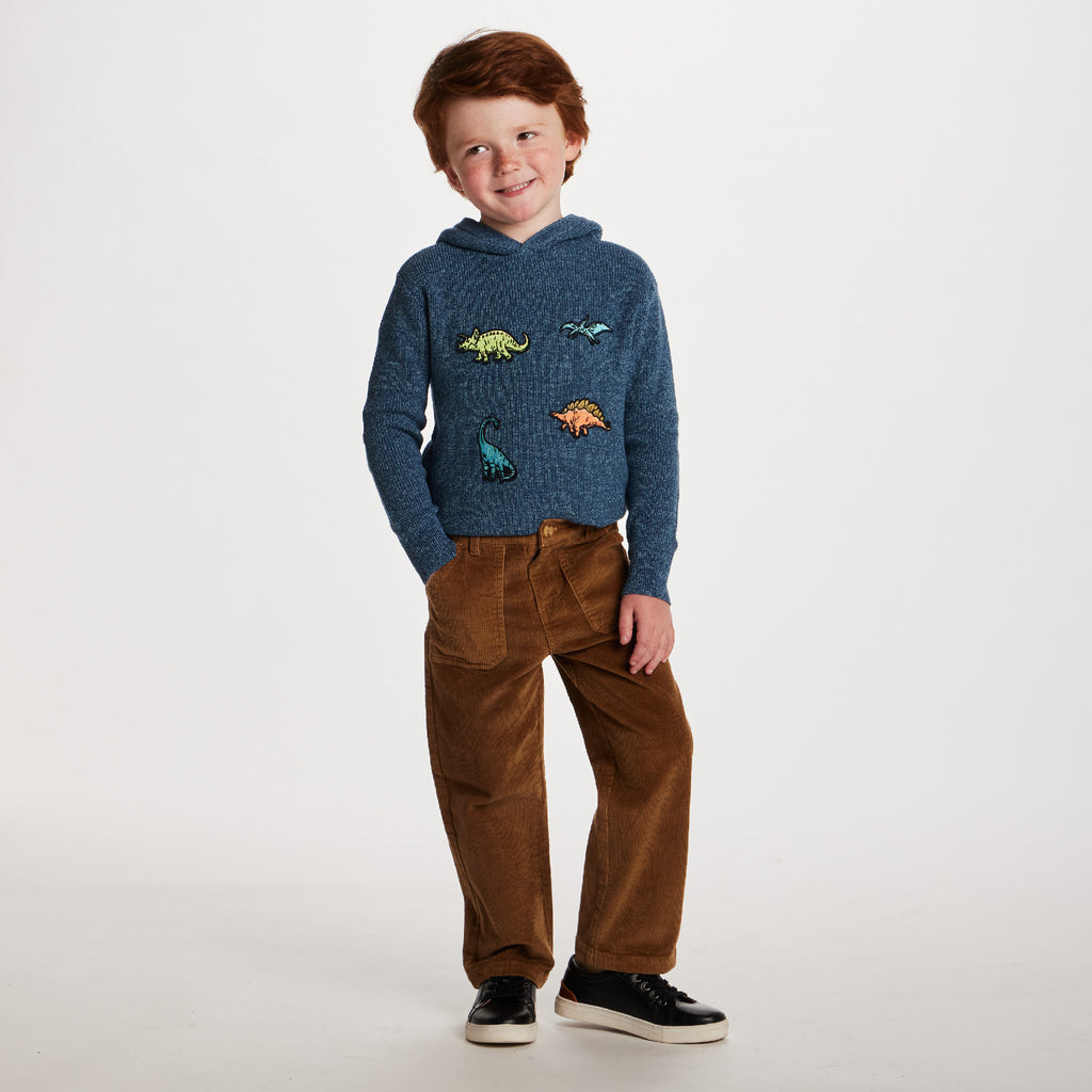 Kids Wide Leg Corduroy Pants | Beige - Andy & Evan