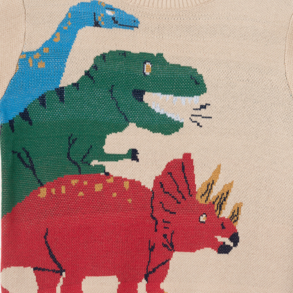 Kids Graphic Sweater | Triple Dino - Andy & Evan