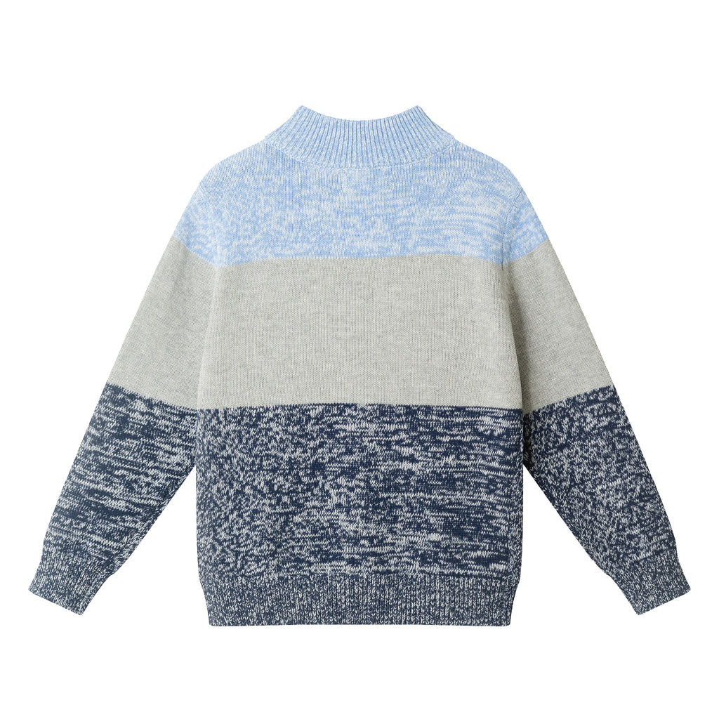 NKNIT ♡pattern pullover sweat 130size Toddler & Kids (2 - 7) Colorblocked Quarter Zip Sweater