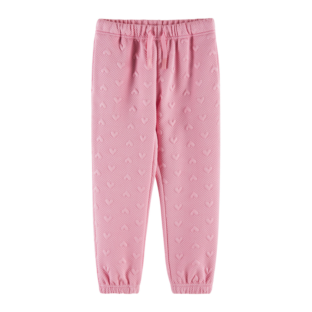 Kids Embossed Lounge Set | Pink Hearts - Andy & Evan