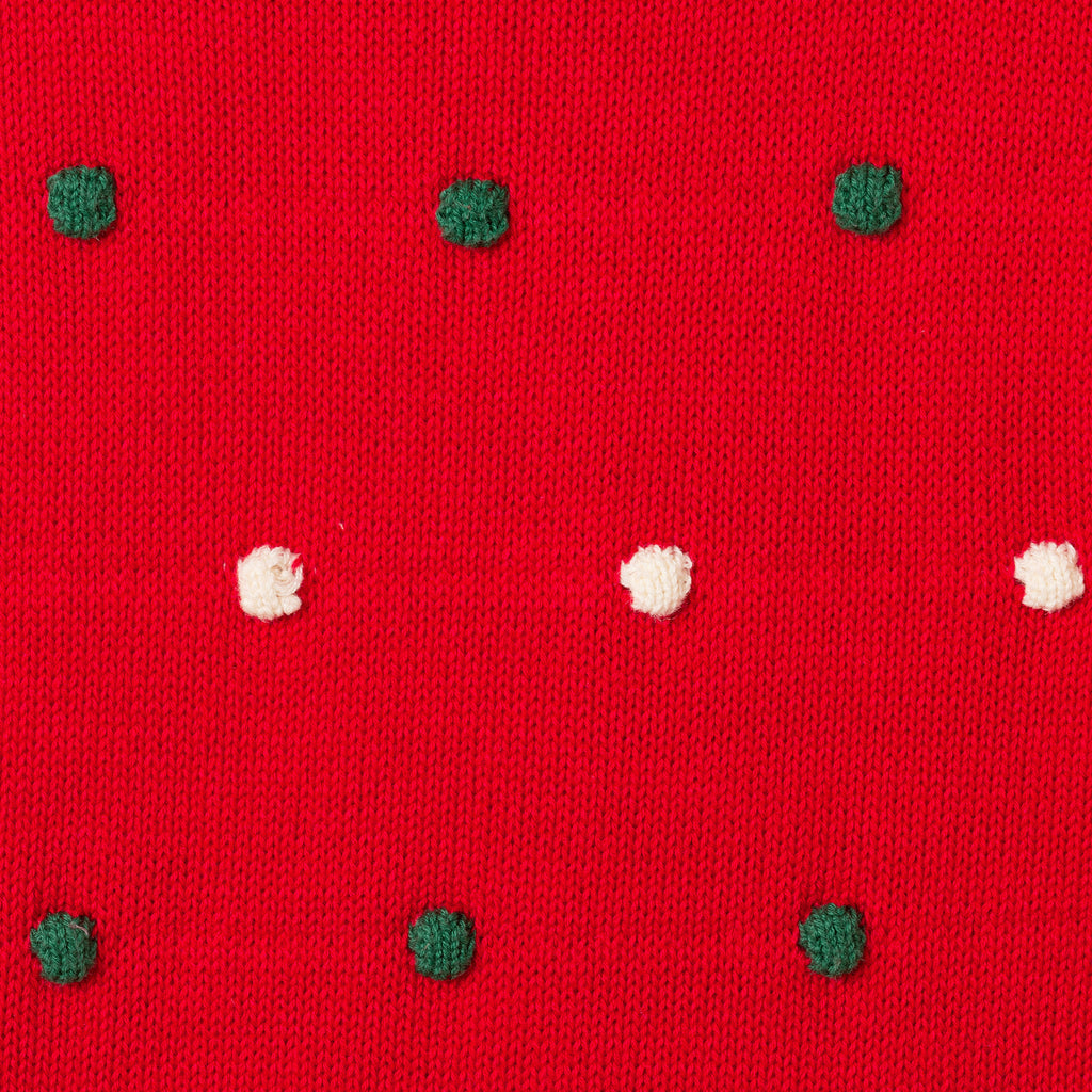 Kids (3T & 6X) Red Knit Twofer Dress | Festive Dot - Andy & Evan