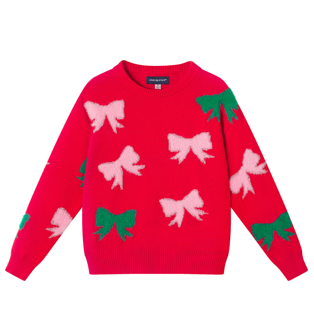 Kids Graphic Sweater | Bow Icons - Andy & Evan