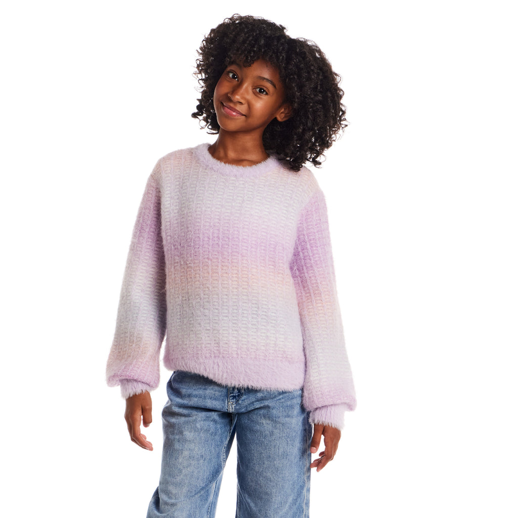 Tween (7-16) Ombre Sweater | Purple Lavender - Andy & Evan