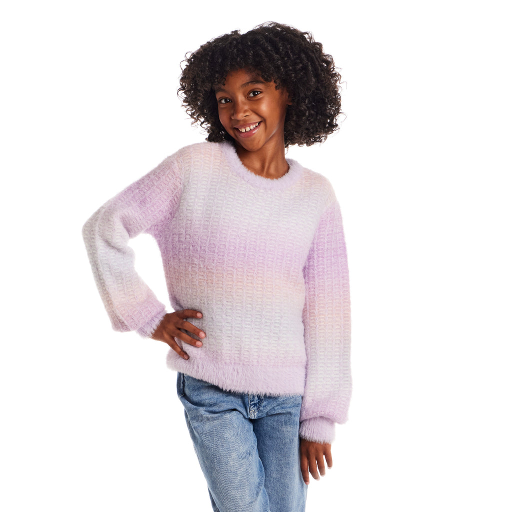 Tween (7-16) Ombre Sweater | Purple Lavender - Andy & Evan