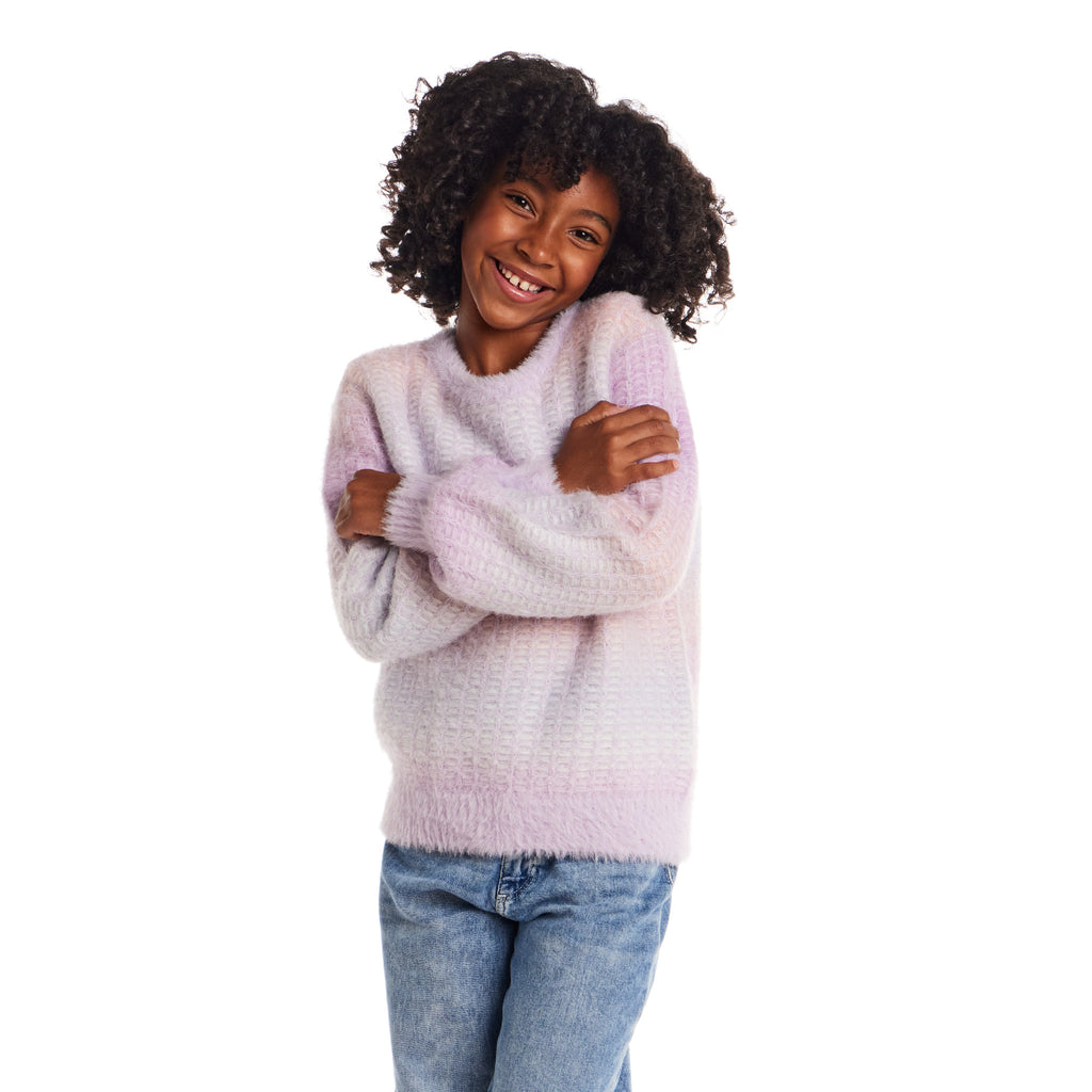 Tween (7-16) Ombre Sweater | Purple Lavender - Andy & Evan