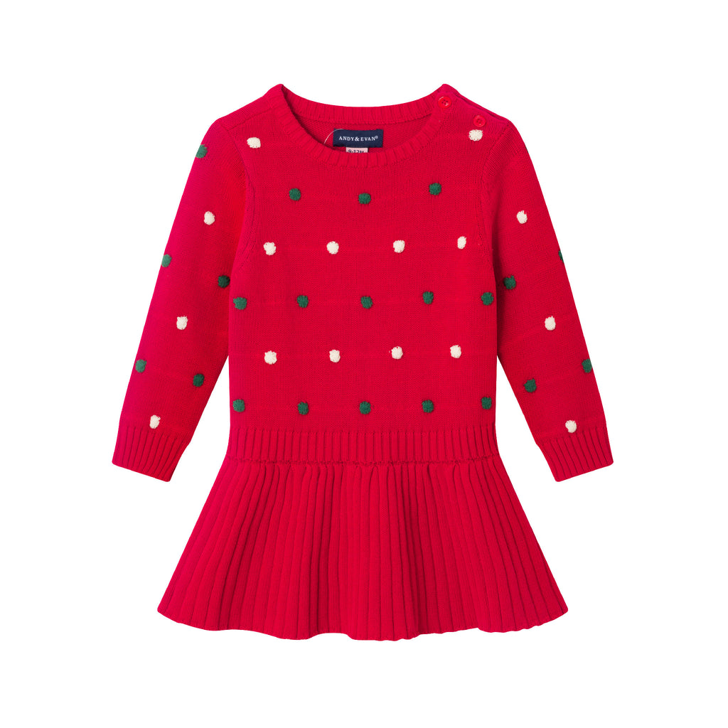 Infant Dress & Headband Set | Festive Dot - Andy & Evan